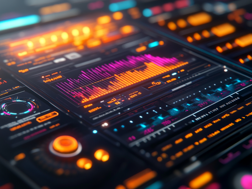 Futuristic game-like trading interface with interactive leaderboards, glowing badges, live tournament scoreboards, and traders in a virtual environment competing in simulated market conditions, UI inspired by eSports and fintech, vibrant lighting, energetic tone, digital painting style, 4K resolution